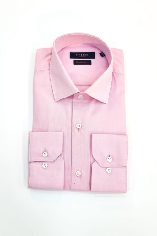 Chemise Rose Manches Longues