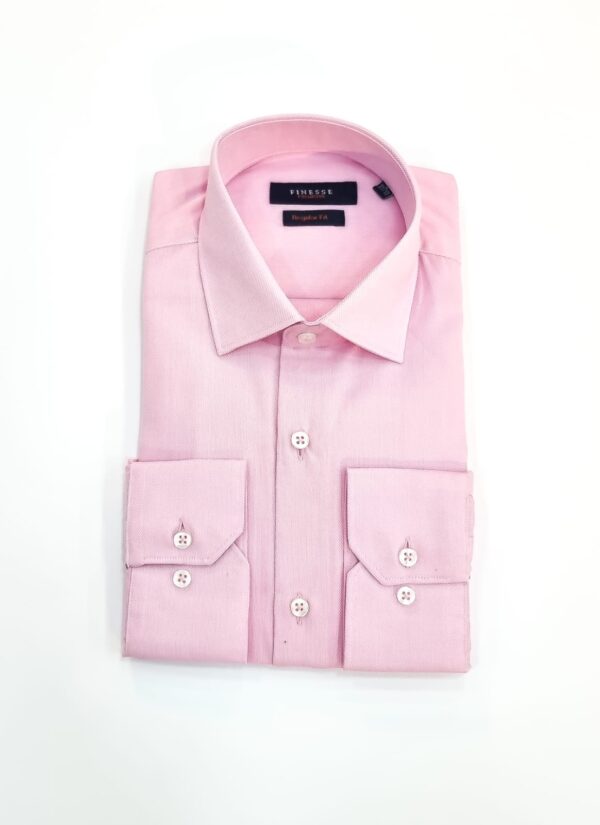 Chemise Rose Manches Longues