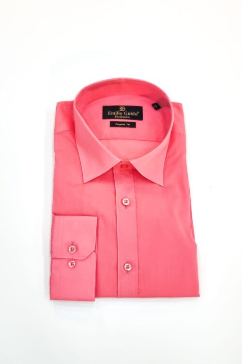 Chemise Rouge Manches Longues