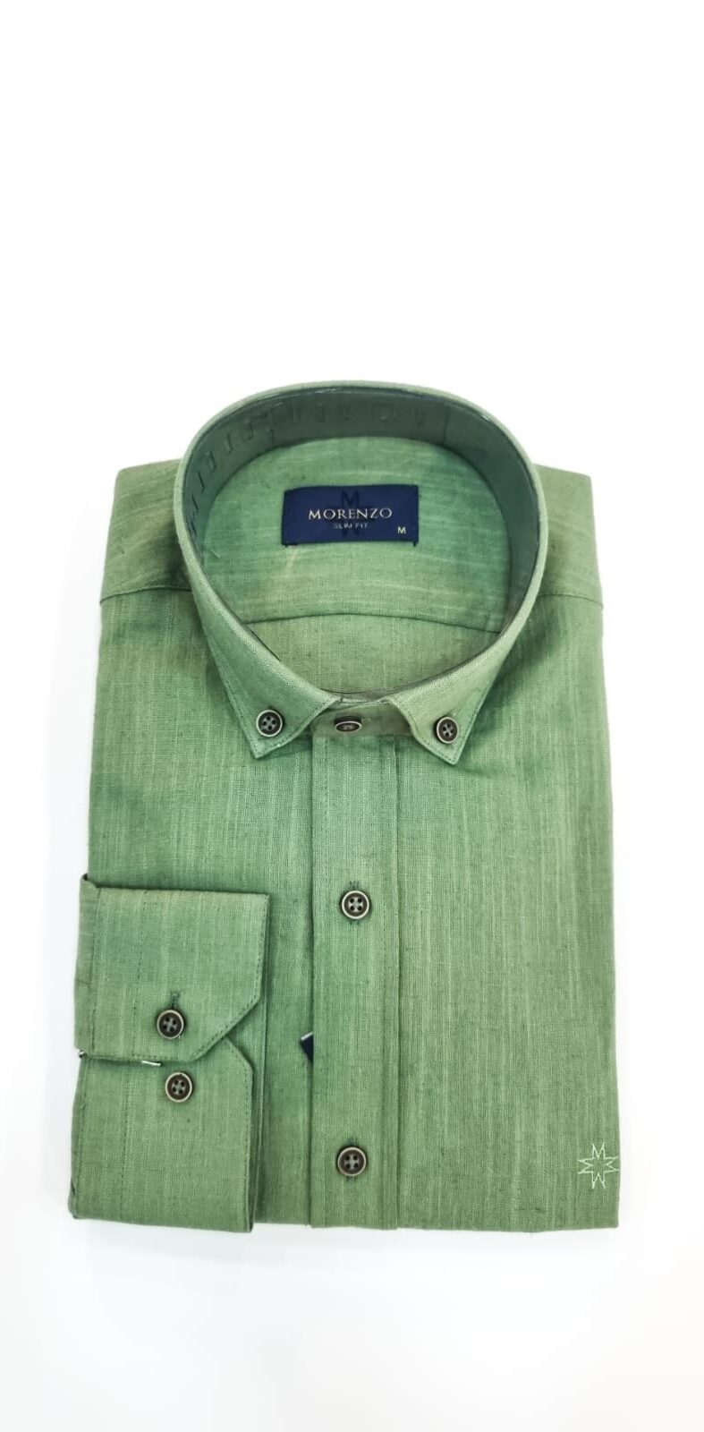 Chemise Vert Manches Longues