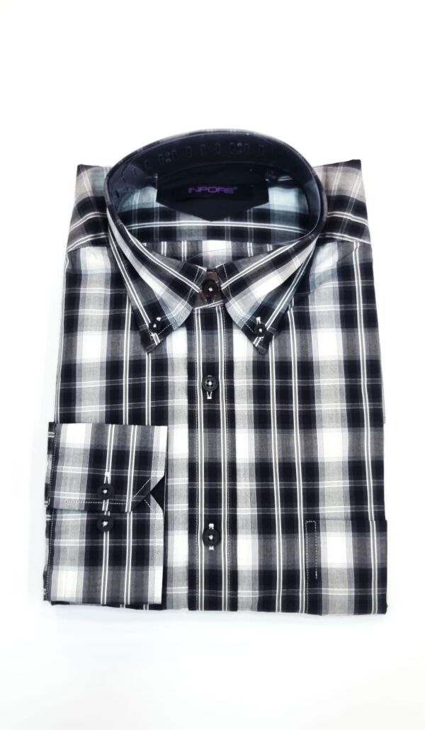 Chemise Rayé Noir&Blanc Manches Longues