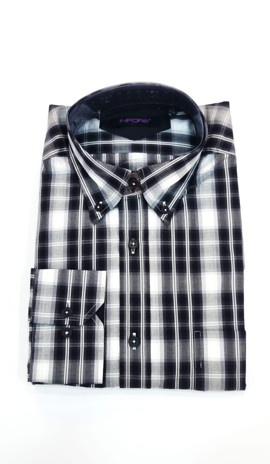 Chemise Rayé Noir&Blanc Manches Longues