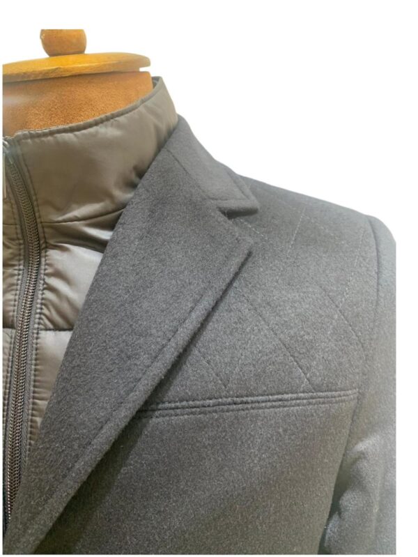 Manteau  cachemire bleu nuit – Image 2