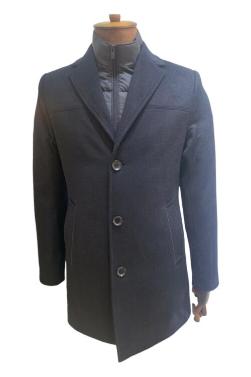 Manteau  cachemire bleu nuit