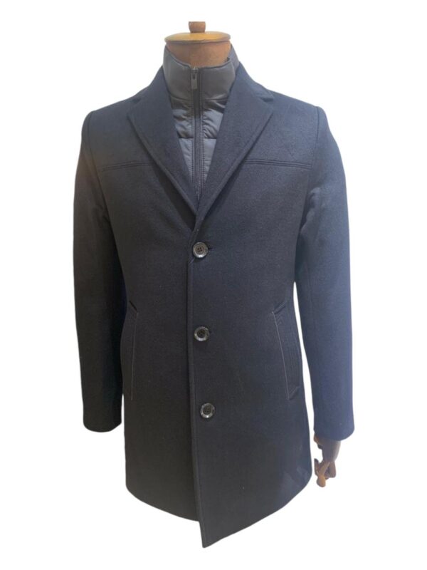 Manteau  cachemire bleu nuit