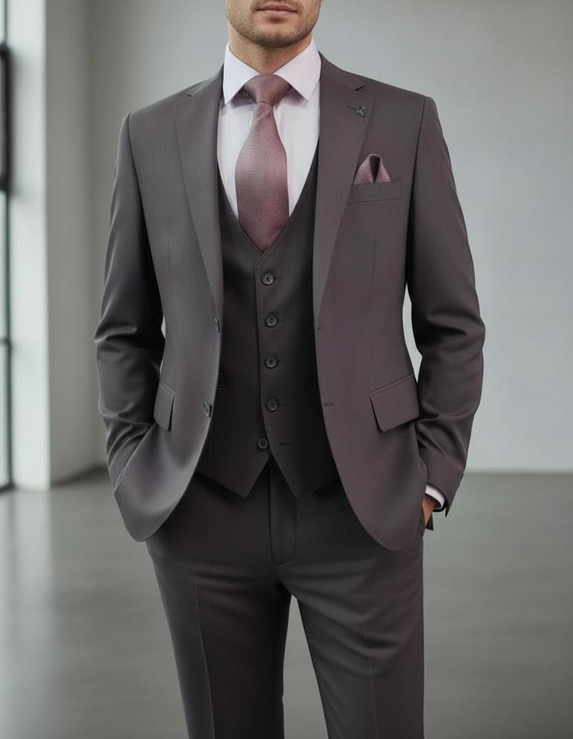 Costume Bordeaux Foncé