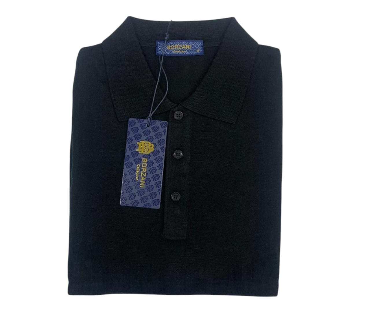 Pull Col Chemise Noir