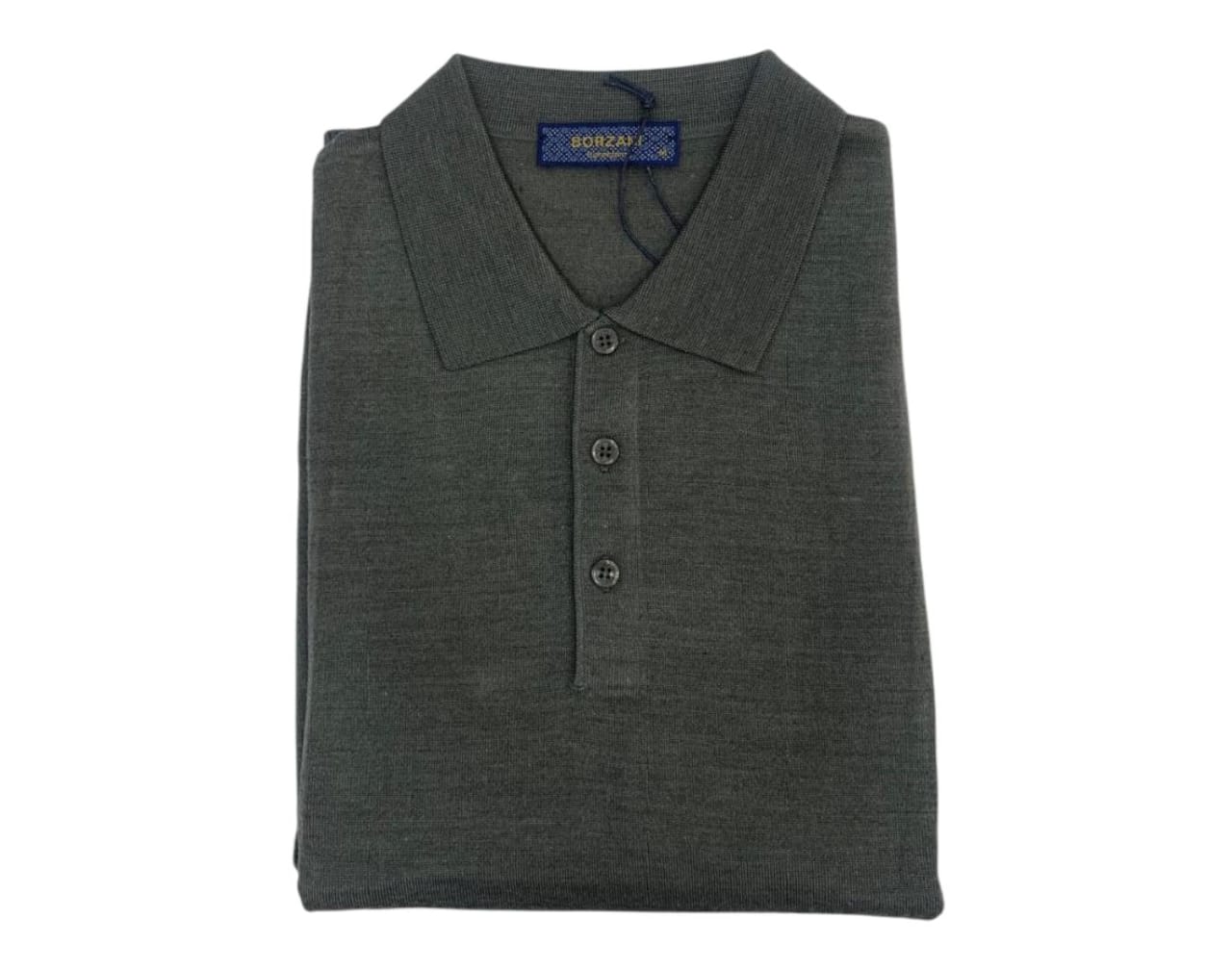 Pull Col Chemise Gris Claire