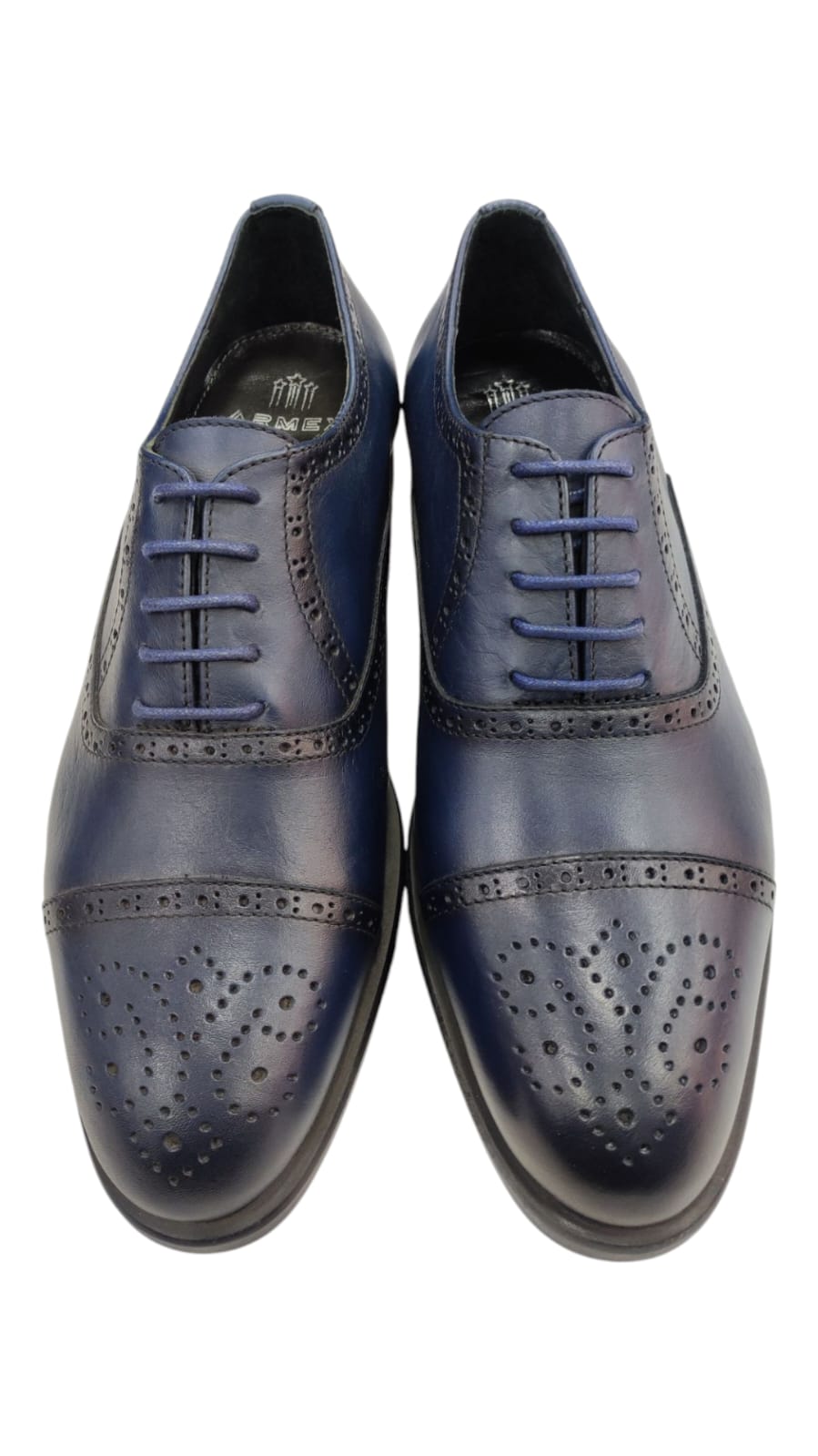 Chaussure Bleu En Cuir
