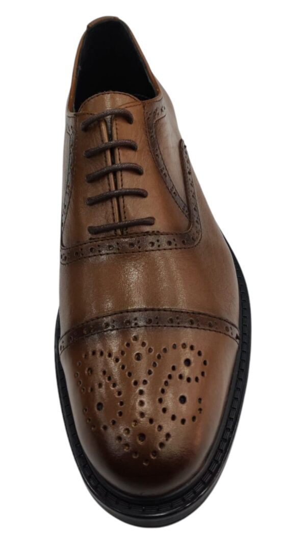 Chaussure Tabac En Cuir – Image 3