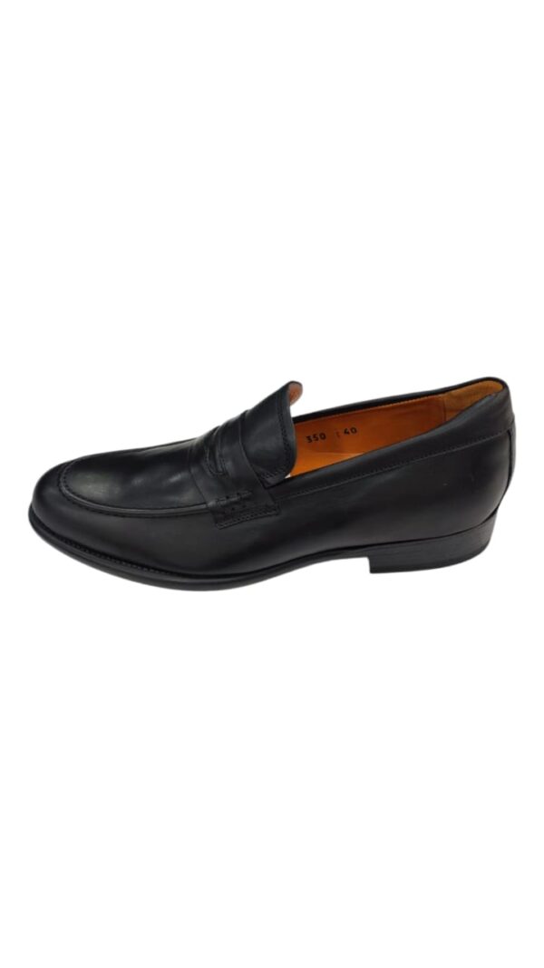 Mocassin Noir En Cuir – Image 2