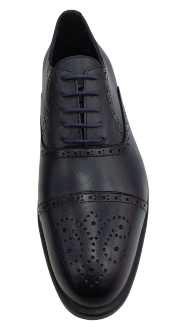 Chaussure Bleu En Cuir – Image 2