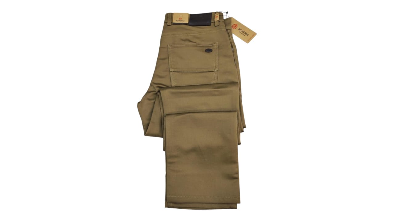 Pantalon En Toile Beige