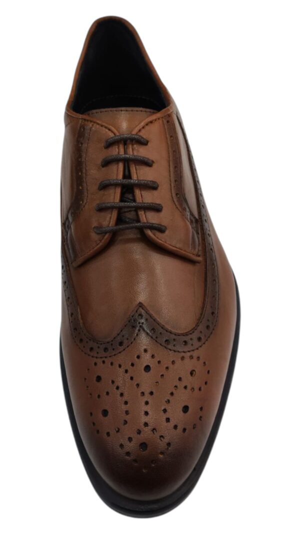 Chaussure Tabac En Cuir – Image 3