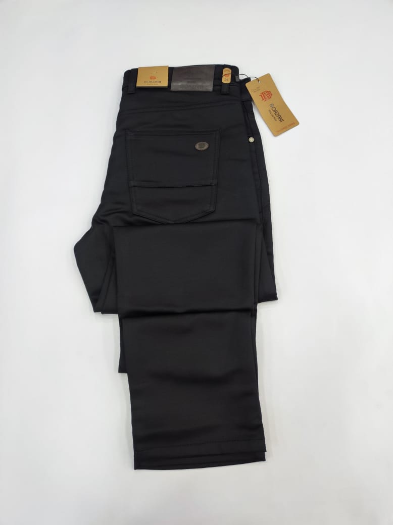 Pantalon En Toile Bleu Nuit