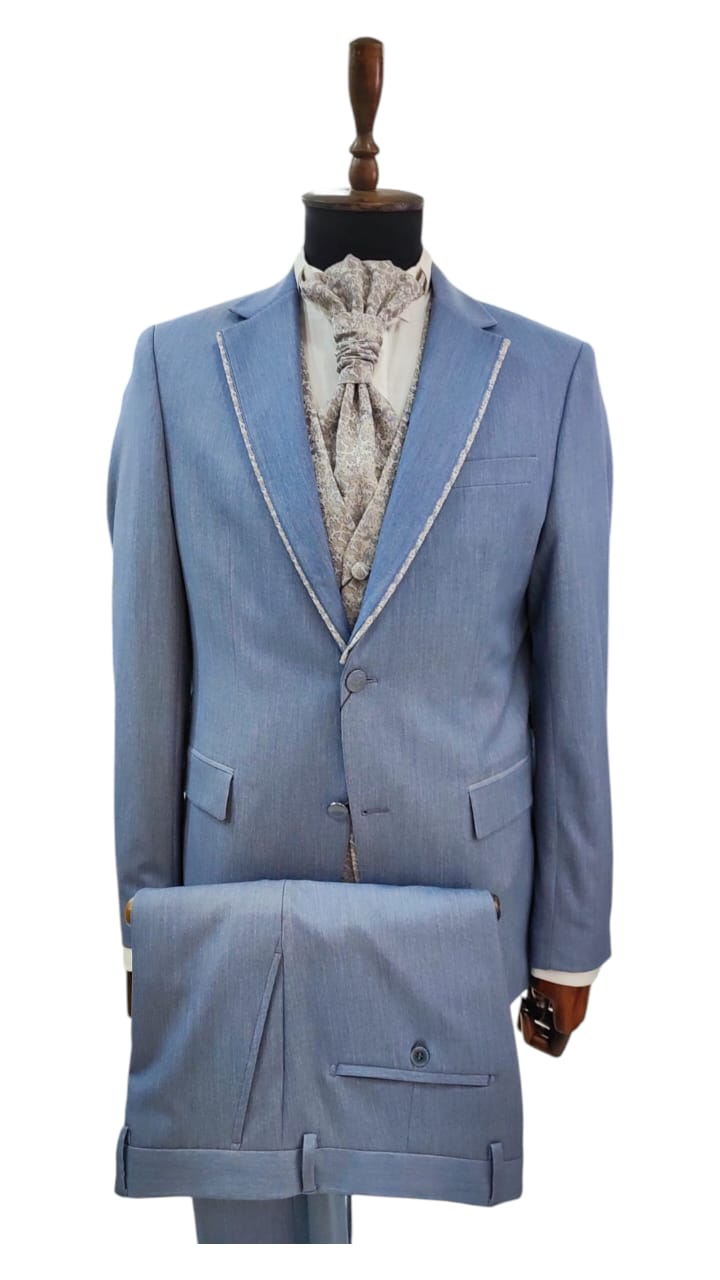 Costume Cérémonie Bleu Ciel – 3 pièces
