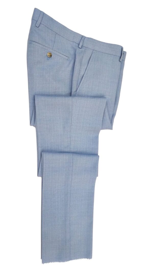 Costume Bleu Ciel à Carreaux - 3 Pièces – Image 6