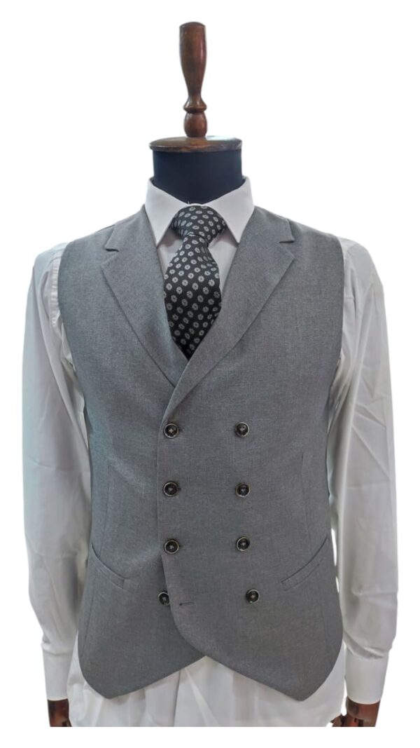 Veste Chevron Gris – Image 3