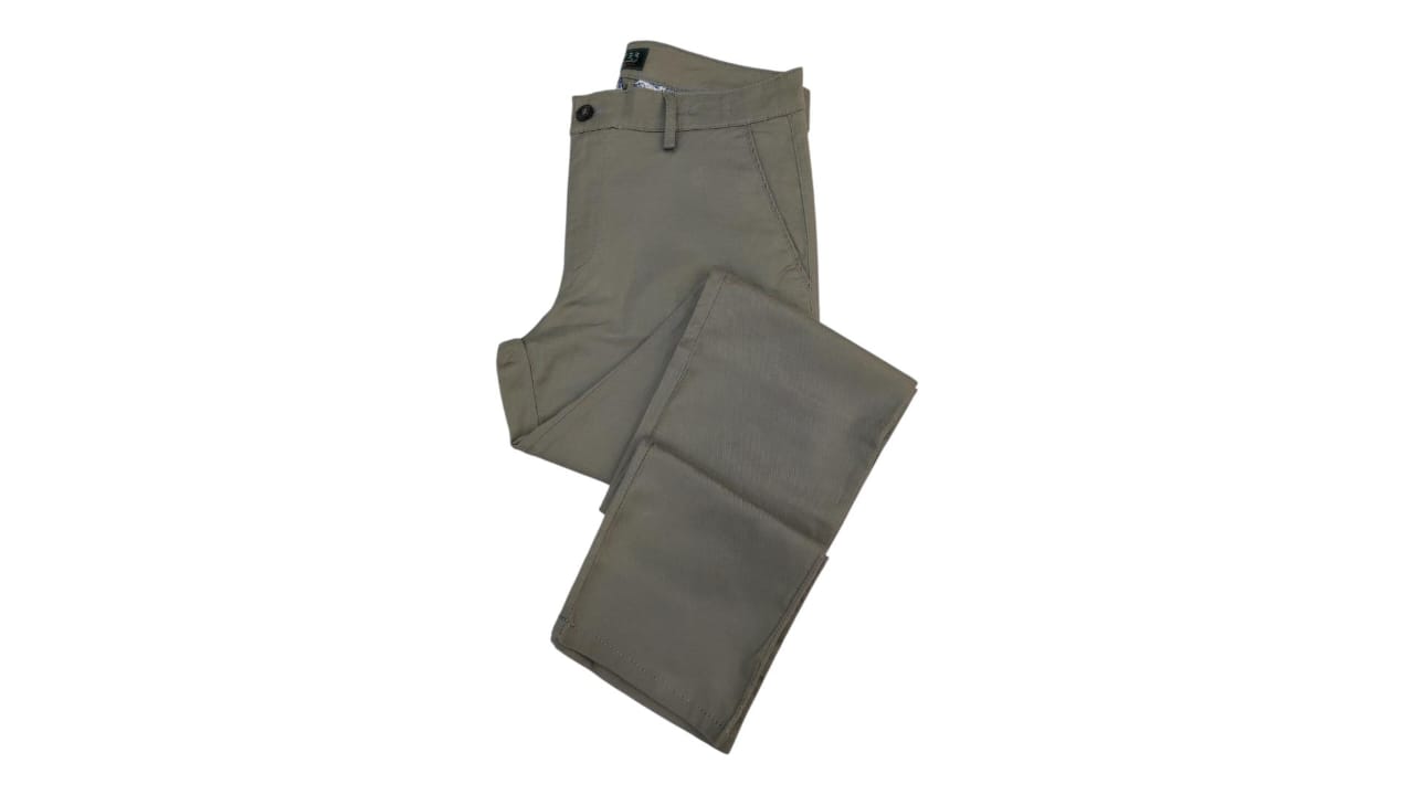 Pantalon En Toile Vert Foncé