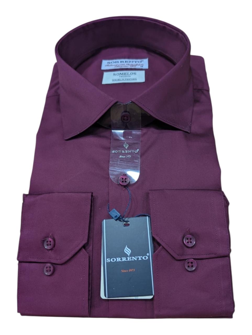 Chemise Aubergine Satin