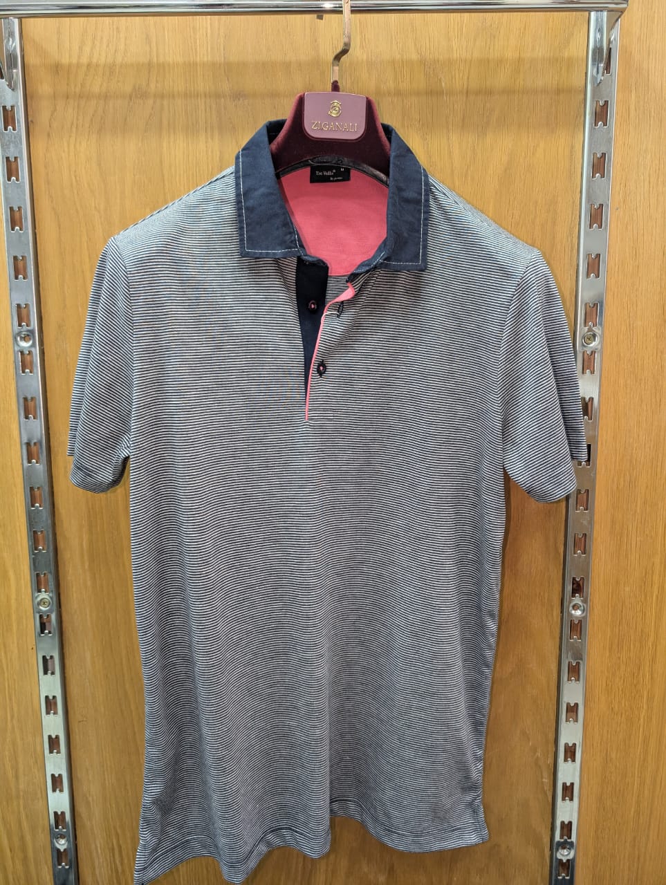 Polo Gris Rayé