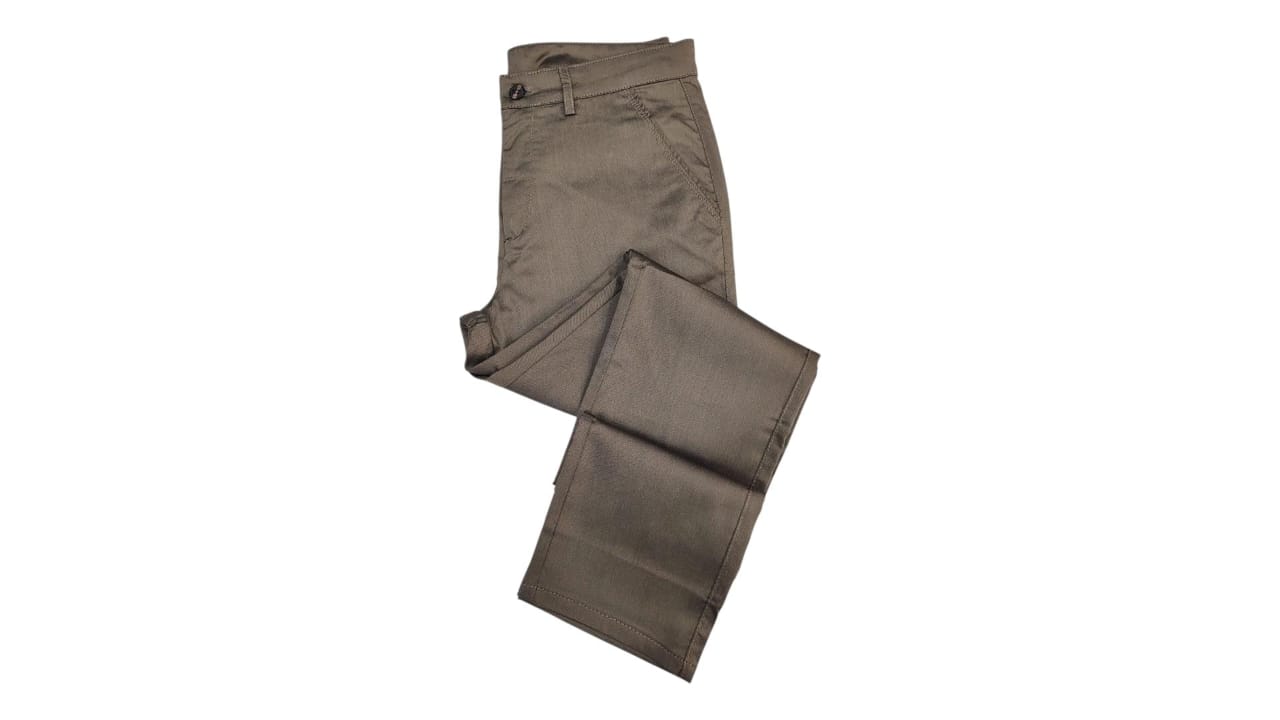 Pantalon En Toile Marron