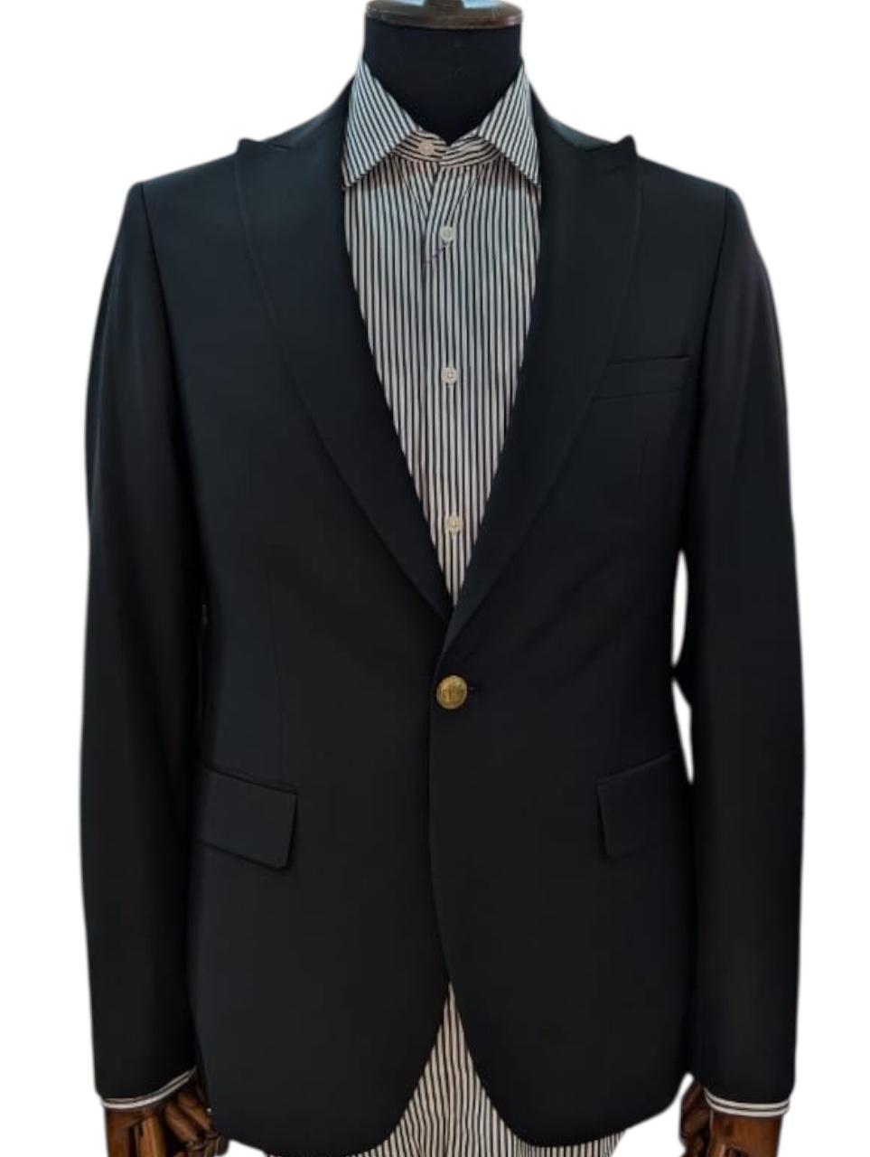 Veste Seul Bouton Noir