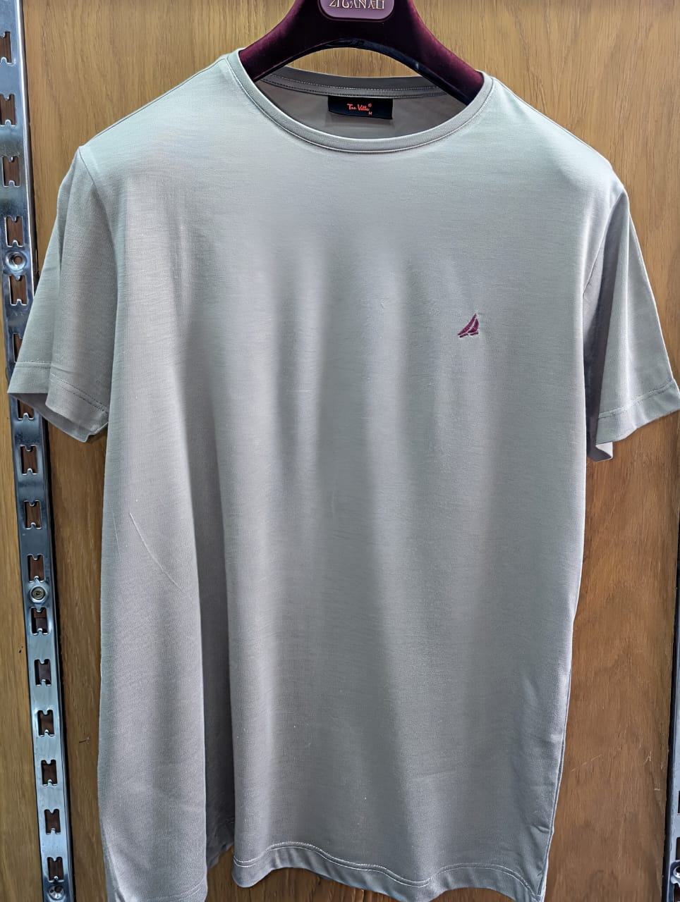 Col Rond Beige Foncé