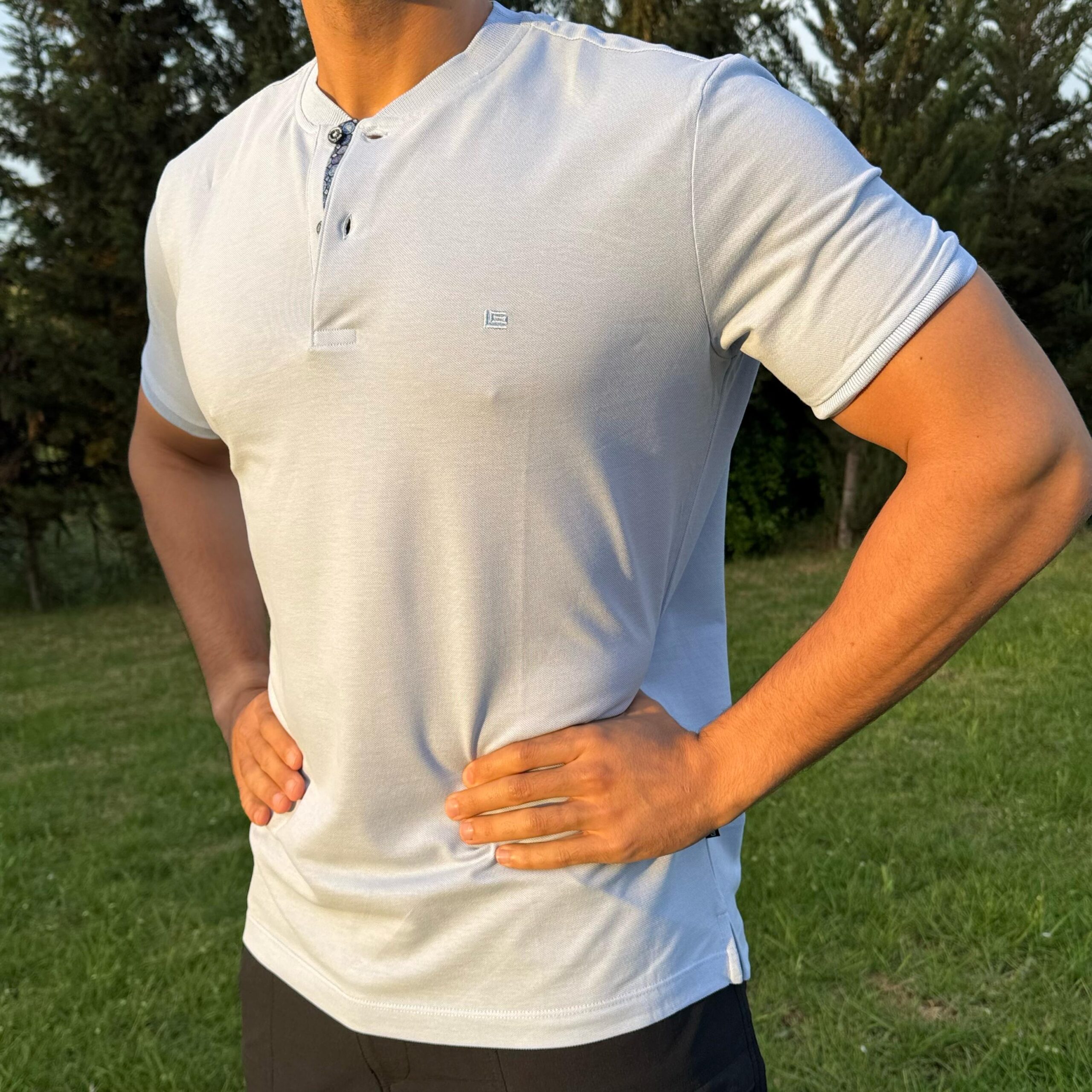 Polo Gris Clair