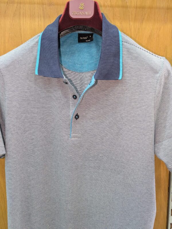 Polo Gris Rayé – Image 2