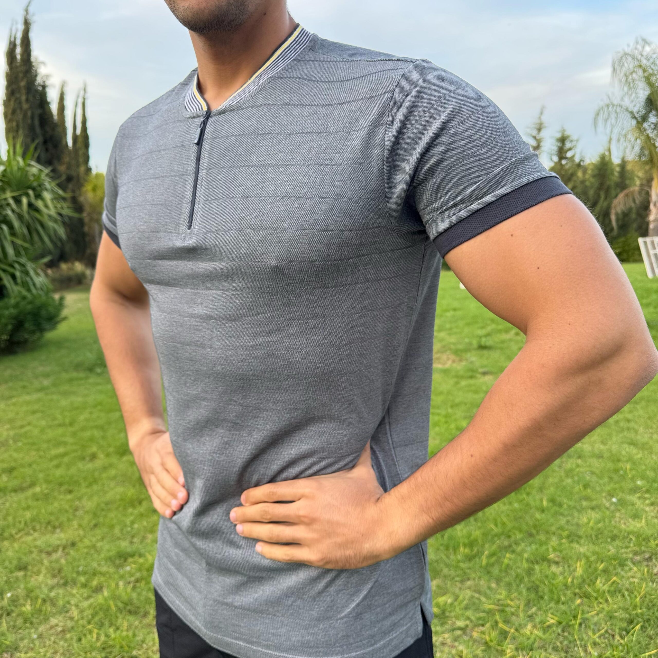 Polo Gris Foncé