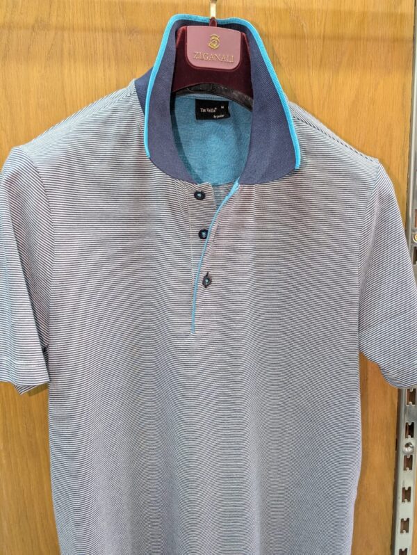 Polo Gris Rayé – Image 3