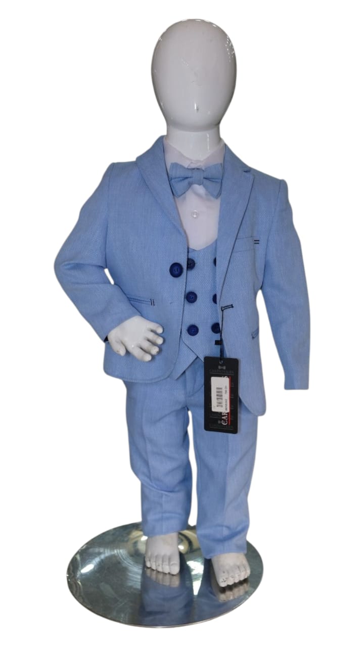 Costume Bleu Ciel – 3 pièces