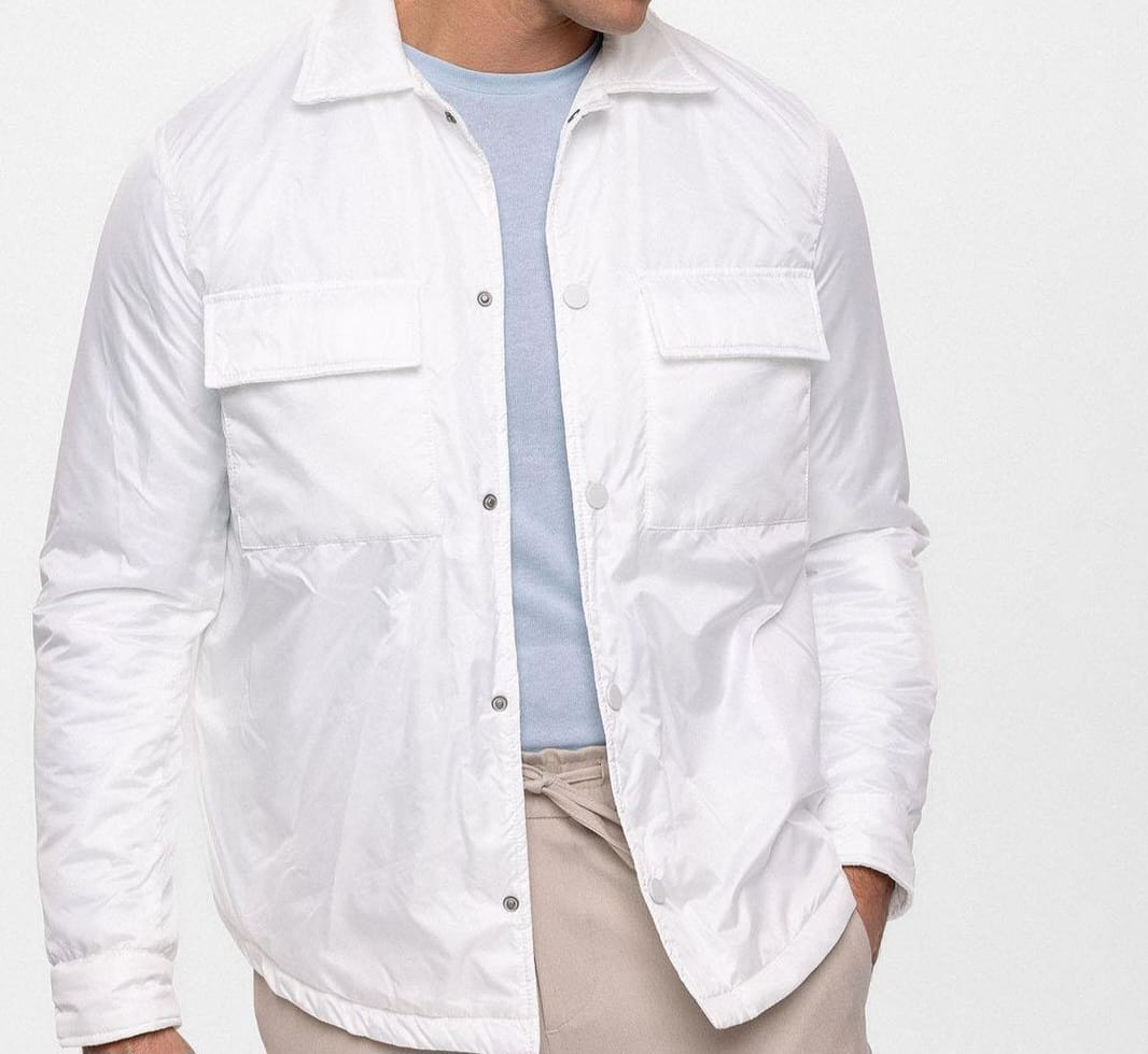 Blouson Imperméable Blanche