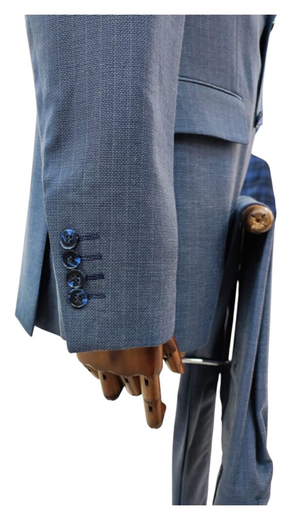 Costume Bleu Croisé - 2 Pièces – Image 3