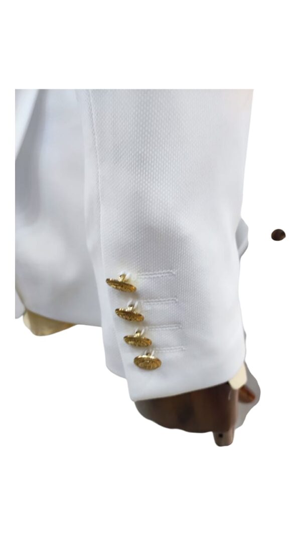 Costume Blanc Croisé - 2 Pièces – Image 3