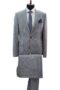 Costume Gris Rayé  - 2 Pièces