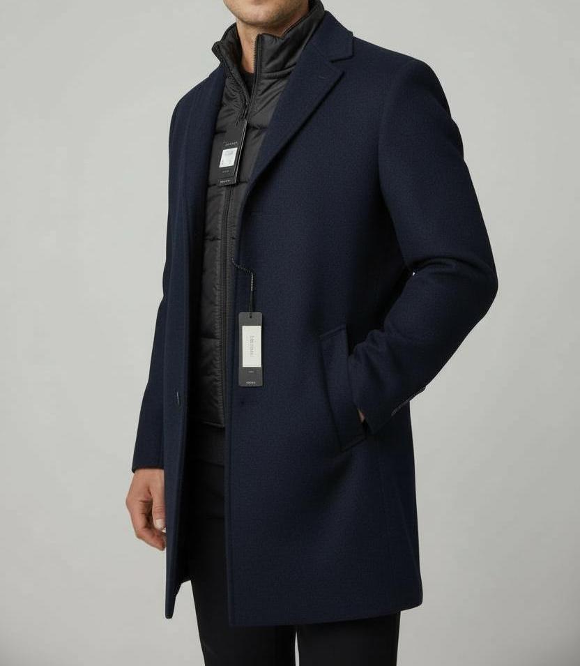 Parka Cachemire Bleu Nuit