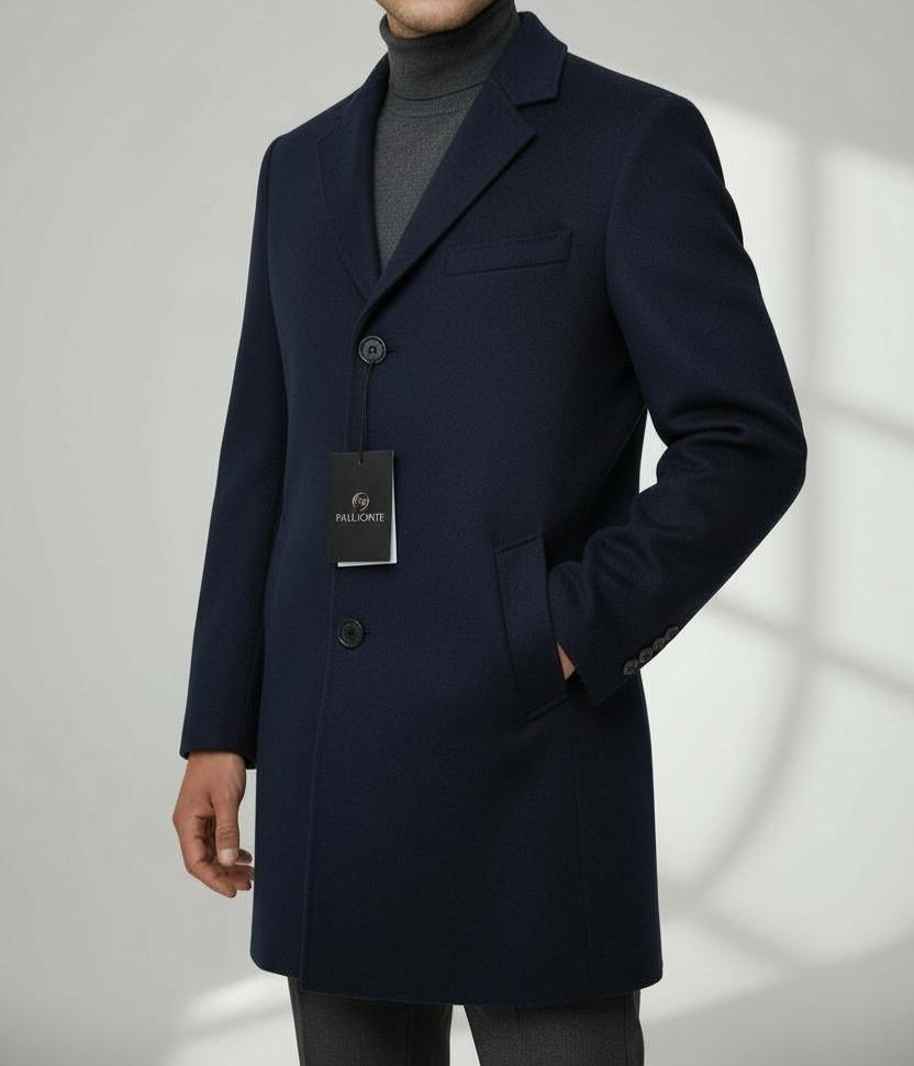 Manteau Cachemire Bleu
