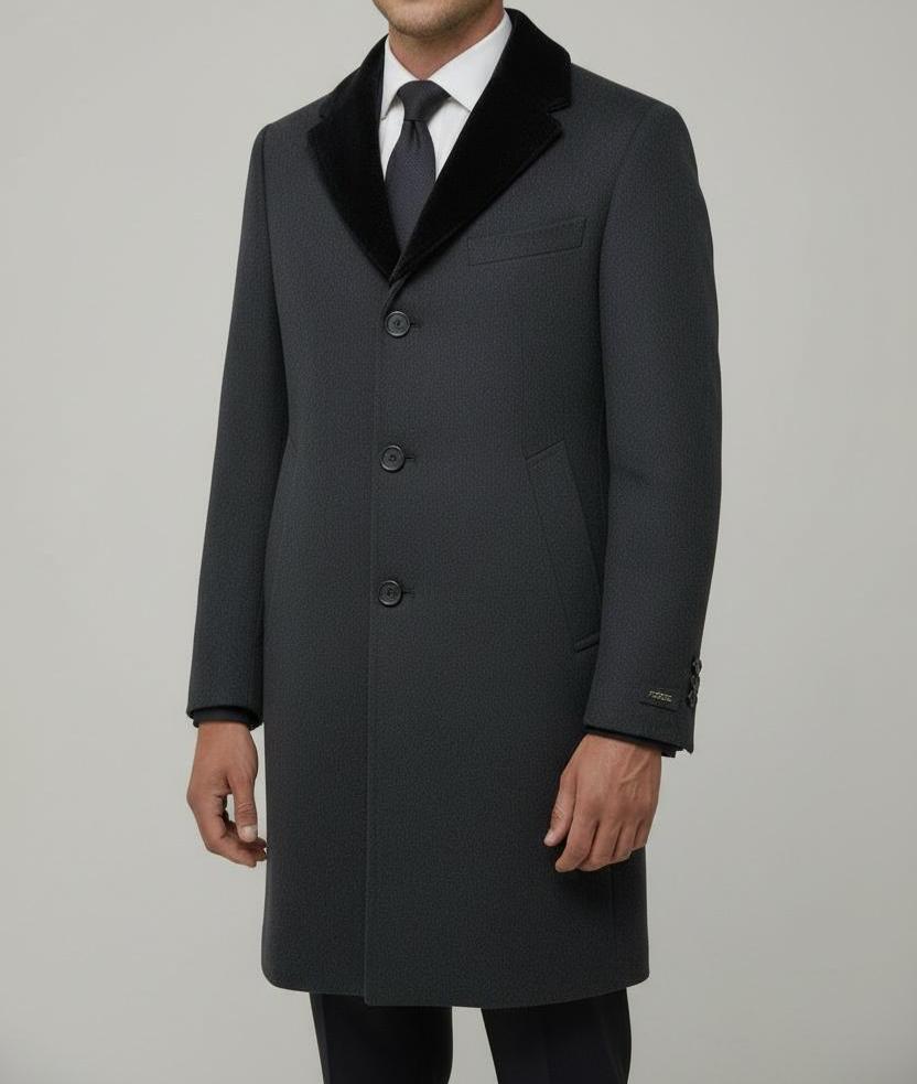 Manteau Long Cachemire Gris