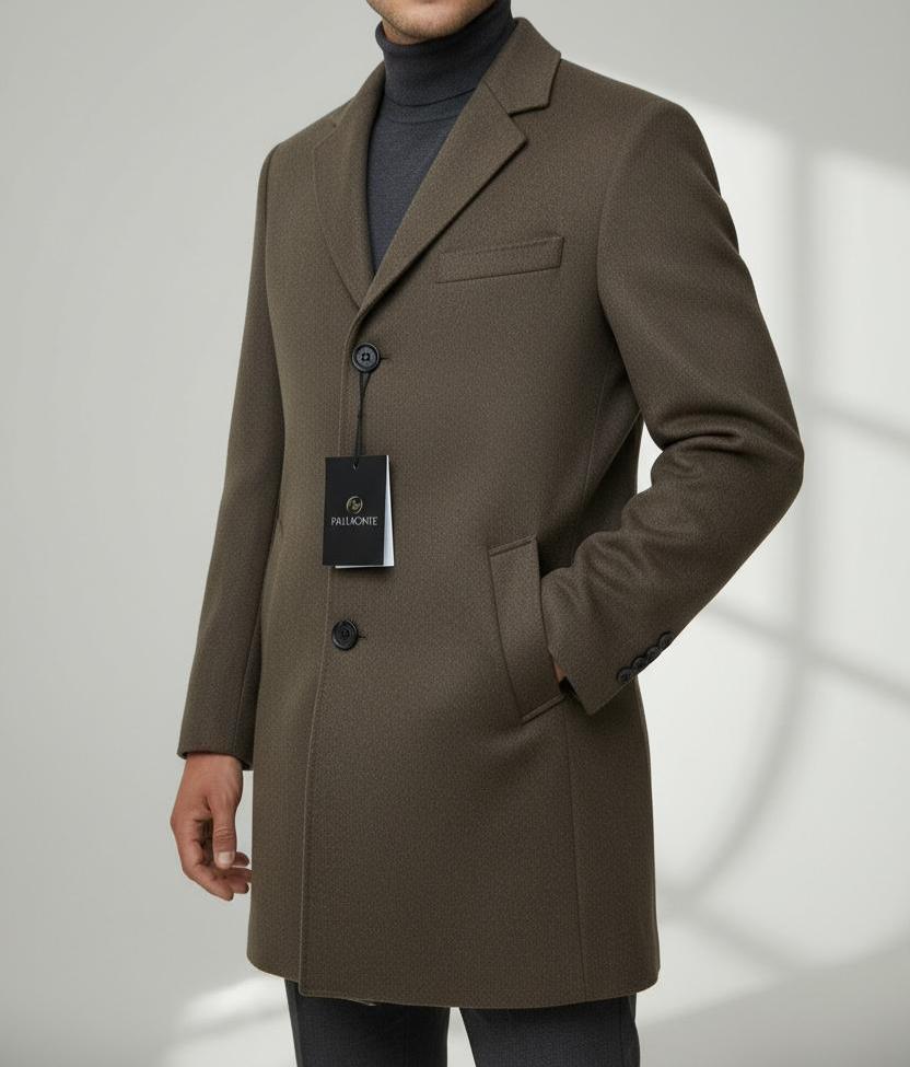 Manteau Cachemire Marron Clair