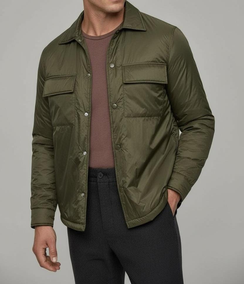 Blouson Imperméable Vert Militaire