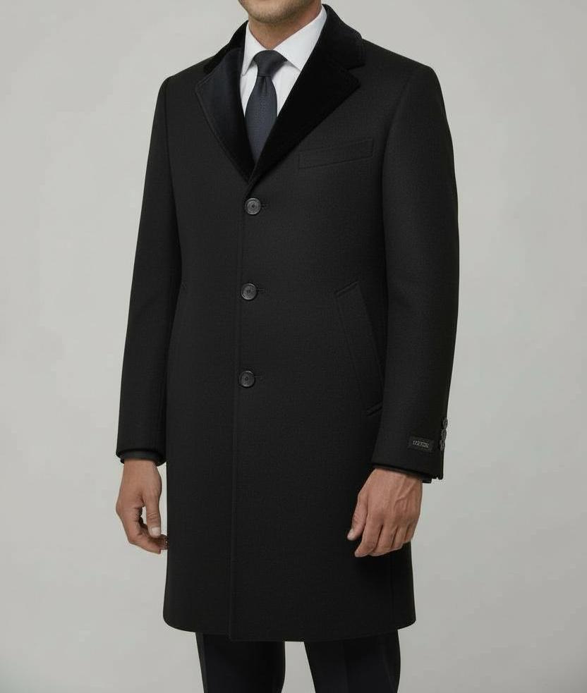 Manteau Long Cachemire Noir