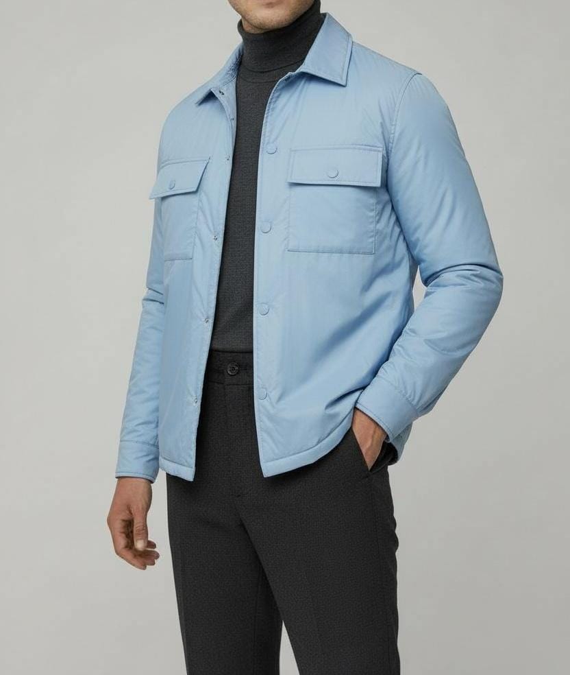 Blouson Imperméable Bleu Ciel