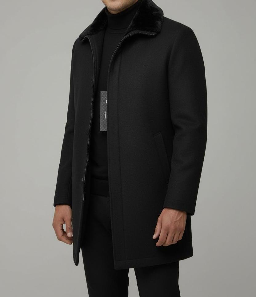 Parka Cachemire Noir