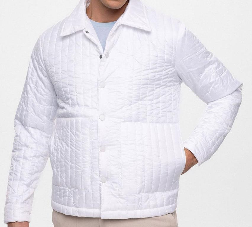 Blouson Imperméable Blanche
