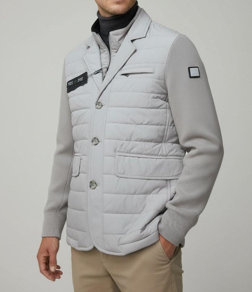 Blouson Imperméable Gris Claire