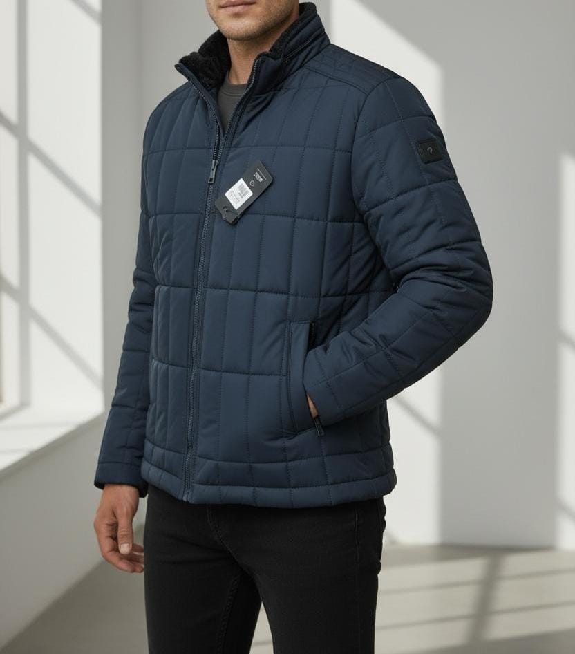 Blouson Imperméable Bleu Marine