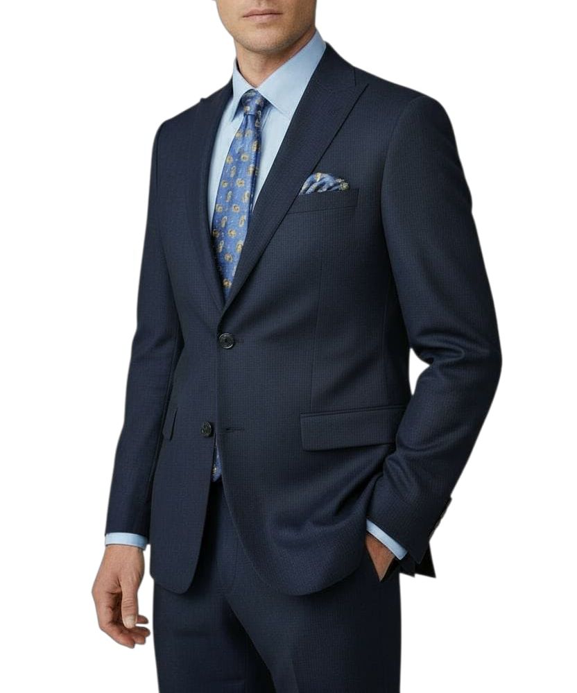 Costume Bleu Rayé – 2 Pièces