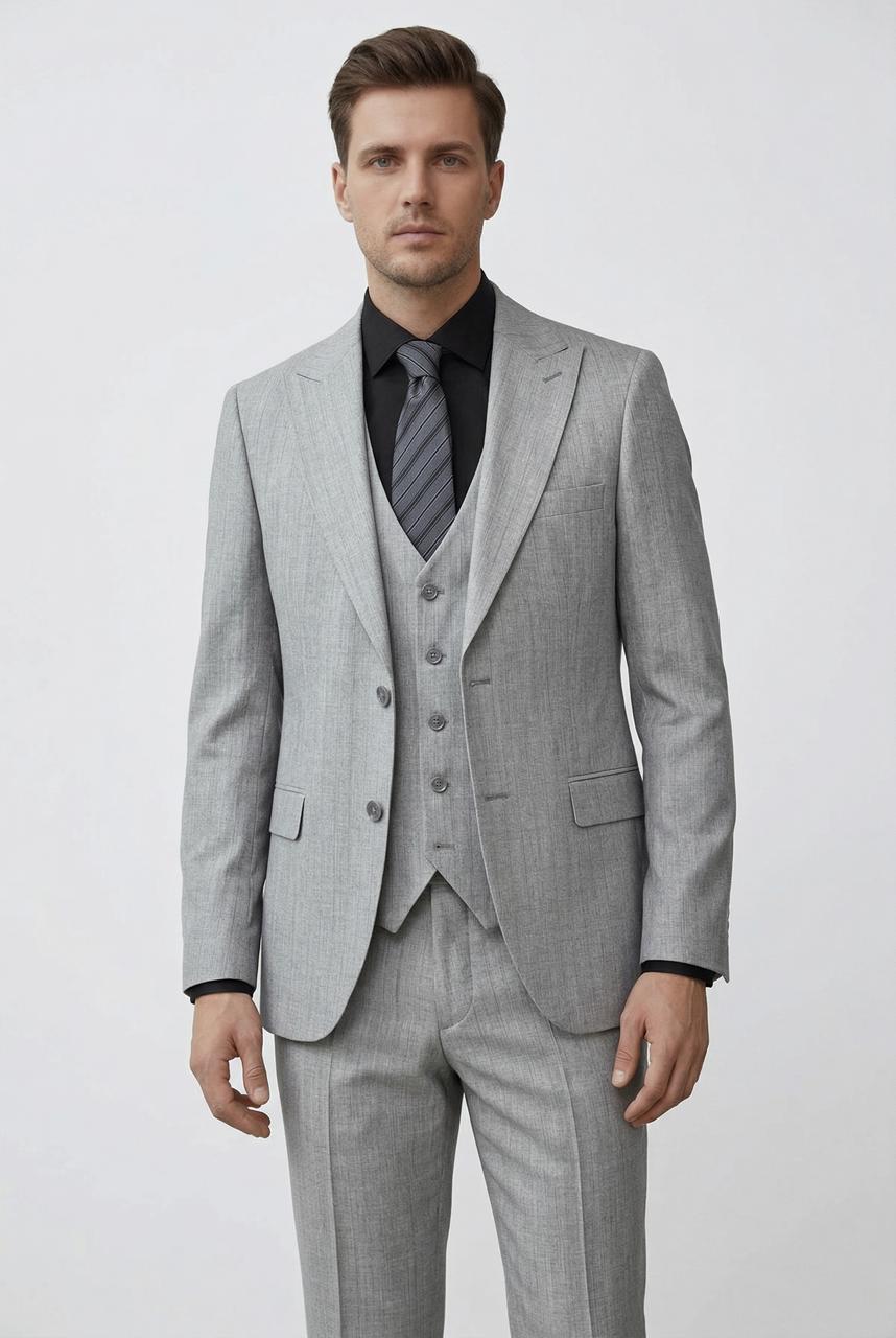 Costume Gris – 3 Pièces